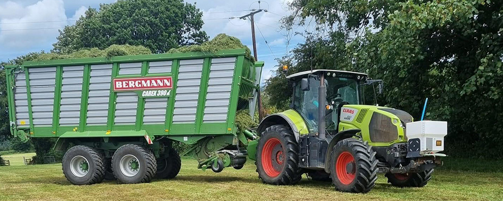 250 litre additive tank kit on the front of a tractor